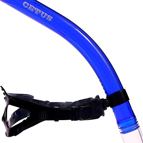 Respirador Snorkel Frontal de Natação Cetus Aires Pro - Azul