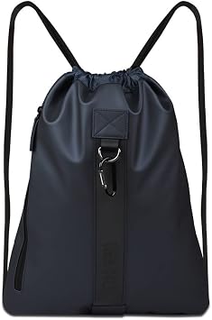 GOX Drawstring Bag Small Gym Bag for Women Men, Lightweight Sport Sackpack with Reflective Strip for Travel, Yoga, Hiking