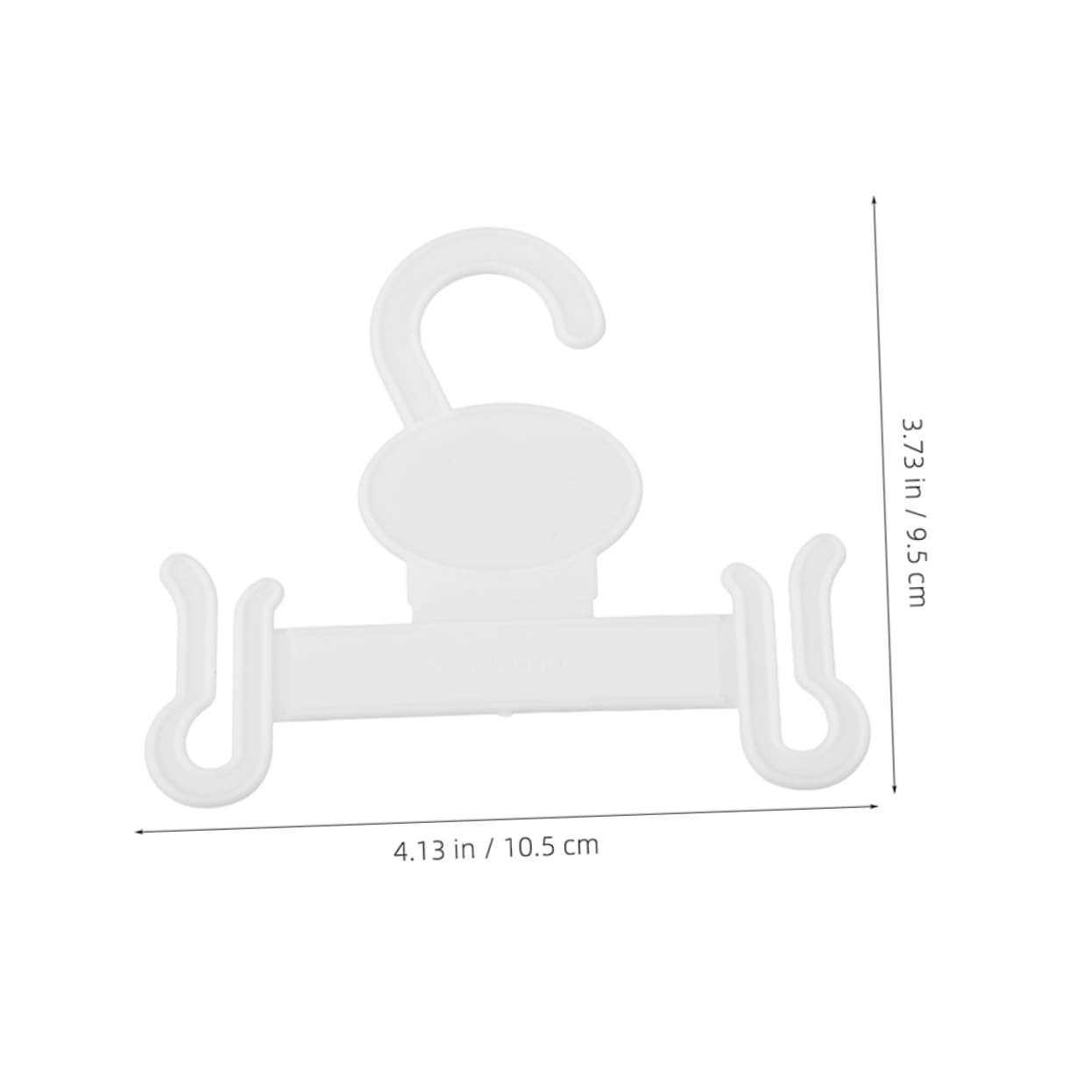 MUCKLILY 10pcs Plastic Shoes Hanger Space Saving Organizer for Slippers Sneakers Double Hook Design Minimalist Aesthetic for Home Storage