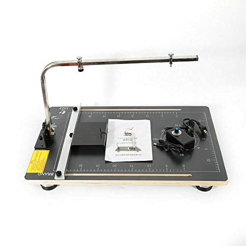 Foam Cutter Electric Cutting Machine 110V Hot Wire Styrofoam Cutting tool Working Table Tool (Working Plate: 15" x 23")