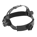  Generic Material de PP para soldar el reemplazo del equipo de cabeza para soldar los cascos Auto casco oscuro accesorio de trinquete-tipo negro - Solo diadema