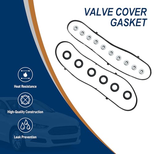 Image of Valve Cover Gasket Compatible with Acura MDX 2003-2009, RL 2005-2008, TL 2004-2008, Saturn Vue 2004-2007 3.5L Replace# VS50607R, 36-1708, 12341RCAA01