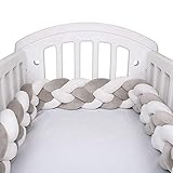 KCRPM Cushion Soft Knot Pillow Handmade Braided Cushion Decor for Sofa Bedroom, Widen Plush Cushion Knot Throw Pillows for Boys Girls Gift Decoration (White-Gary,157.48 inches)