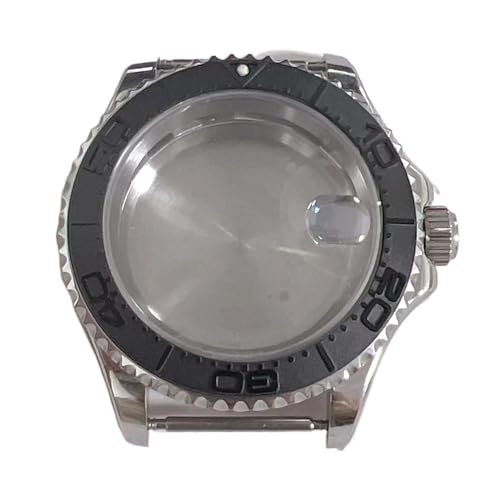 [X] 40MM rvP[X Z~bN Nx[P[X Fit For NH35A NH36A 4R36 7S rv@B[ugANZT[ɓK(White Black Bezel)