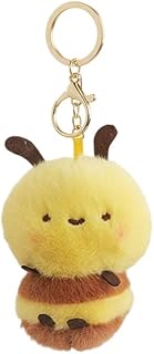 [PARTISAN] ぬいぐるみ キーホルダー マスコット ハチ 蜂 みつばち チャーム バッグ アクセサリー かわいい ふわふわ 虫 昆虫 蟲 キーリング キーチェーン 癒し ギフト