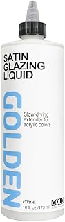 Golden Acryl Med 16 Oz Glaze Liquid Satin
