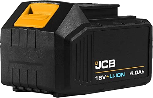 JCB 18v 4.0AH Lithium-ion Battery Compatible with JCB 18v Cordless and Brushless Power Tools, Drill Driver, Combi Drill, Orbital Sander and More
