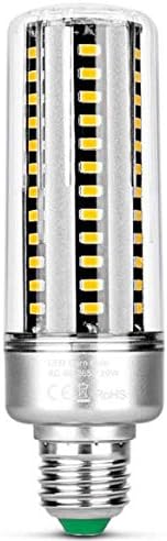 KLED 1Pack LED Corn Light Bulb, Super Bright, 20W (150W Equivalent), 2000 Lumen, 6000K (Cool White), Medium Base E26,for Garage Warehouse High Bay Barn Backyard (6000K-Cool White, Non-Dimmable)