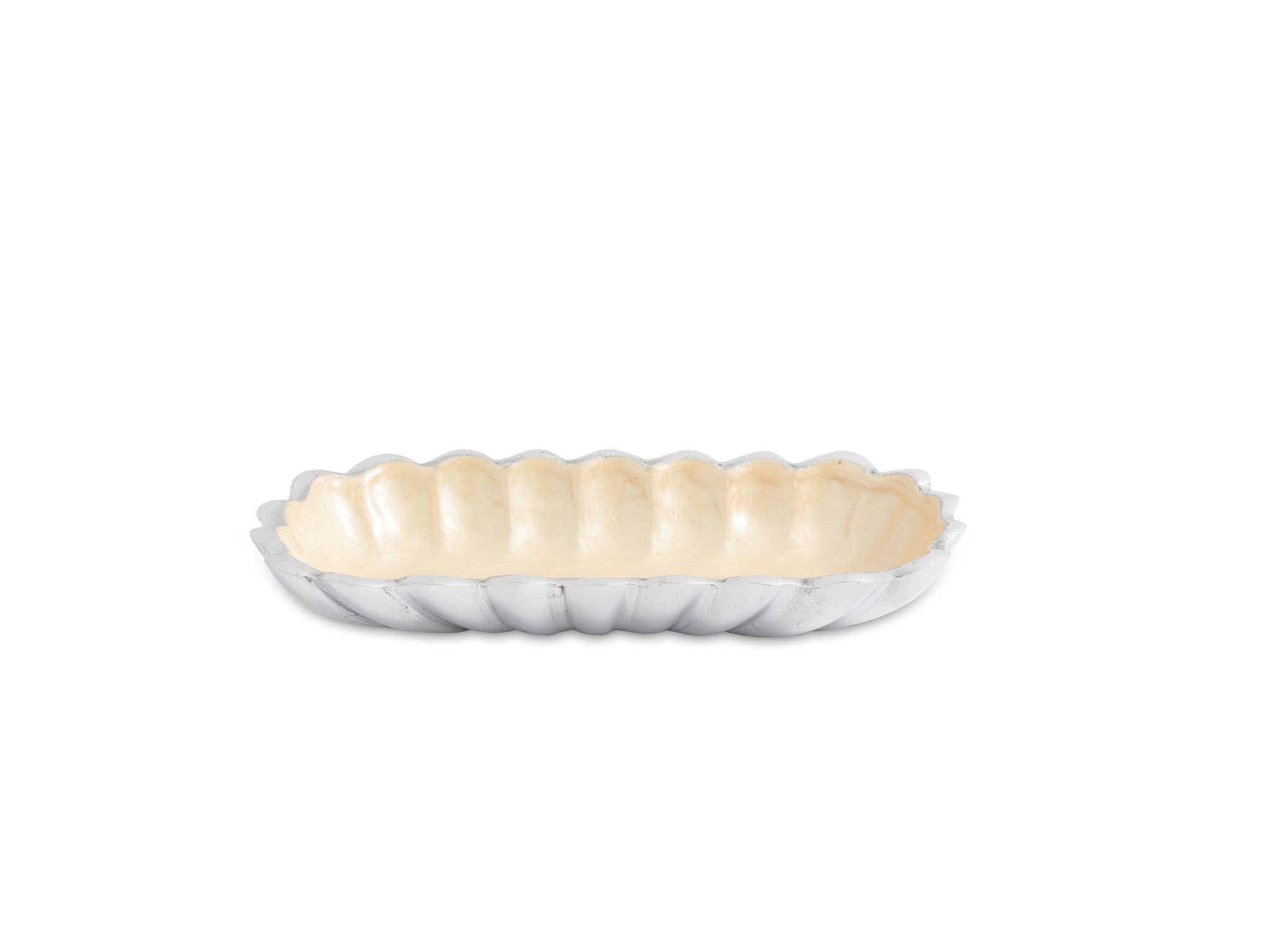 Julia Knight5530015 Peony Collection Table Accessory, Aluminum, Snow