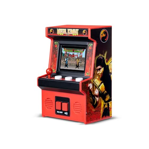 Basic Fun Arcade Classics Mini Mortal Kombat – Retro Handheld Game with Joystick, Screen & Sound – For Fans & Collectors