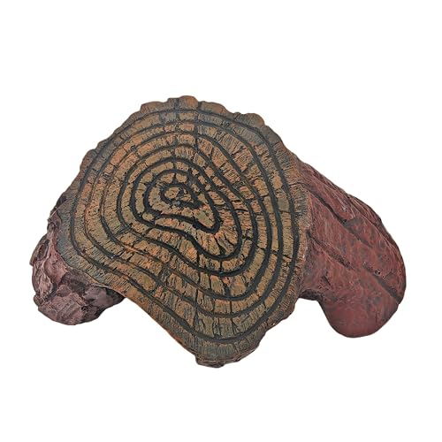 Reptile Hideouts,Resin Reptile Cave Habitat for Leopard Geckos, Lizards, Turtles, Snakes and Amphibians. (Tree Stump Platform, Large) by YOZIEMQ - Image 7