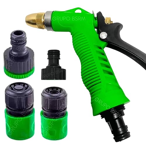 Kit Esguicho mangueira pressao regulavel bico jato de água pistola jardim multiuso lavagem irrigação