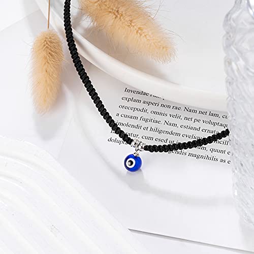 Tarsus Evil Eye Choker Necklaces Blue Eyes Protection Amulet Braided Choker Necklace Jewelry Gifts For Women Teen Girls #TOP3