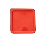 Tiger Chef set of 4 Color-Coded, Snap-Tight Polyethylene Lids, Covers for 6 & 8-Quart Square Food...