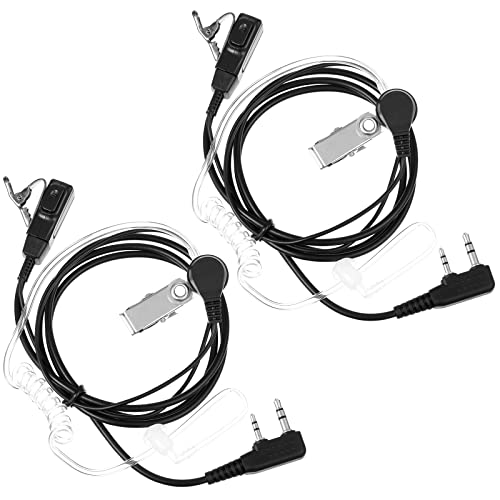 BaoFeng 2-polige PTT-microfoonheadset voor Kenwood PUXING Baofeng UV-5R UV-5RA 888S 2-weg radio (2 stuks)