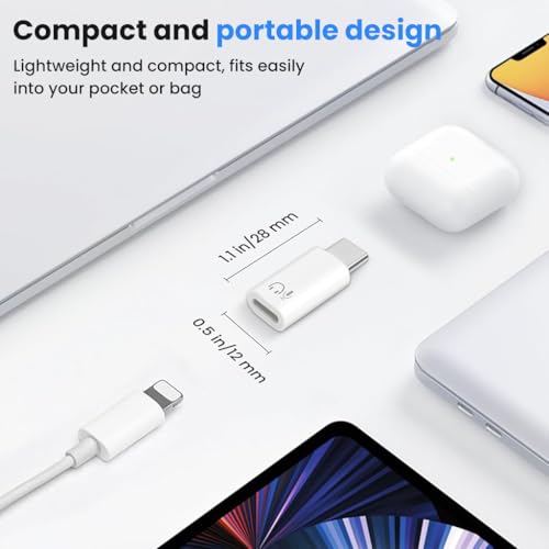 Image of Verilux Lighting to Type C Earphone Converter for iPhone 17 /16 /15 Series