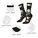XZDWPY Moon Stars and Planets Unisex Mid-Calf Socks 2 Black-1 Polyester Skin-Friendly Moisture-Wicking Fashionable Crew Socks
