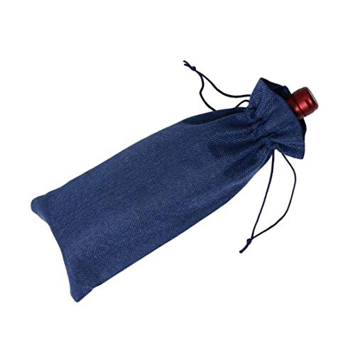 YSINFOD 10 Stück Sackleinen Weinbeutel nummeriert Weinflasche Geschenkbeutel für Blindverkostung und Reise Hochzeit Geburtstag Einweihungsparty und Abendessen Teil,Typ 4