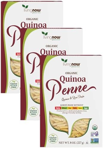 Amazon.com : NOW Foods, Organic Quinoa Penne, Gluten-Free, Corn-Free ...