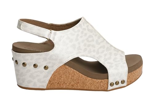 Image of Corkys Footwear Womens Carley Wedges, Featuring Corkys EVA Foam Cushioned Insoles, A 2.5 Inch Heel, Lightweight For All Day Wear, And Hook And Loop Closure