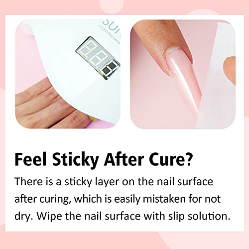 Saviland 5-In-1 Builder Gels Polish - 6 Colors 7.5Ml Builder Nail Gel Clear White Pink Nudes Nail Extension Kit Hard Gel For Nails Gift Box Set For Ladies Girls #TOP2