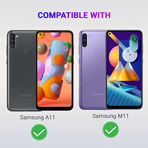 Image of LIRAMARK Silicone Soft Back Cover Case for Samsung Galaxy A11 / Galaxy M11 (Green)