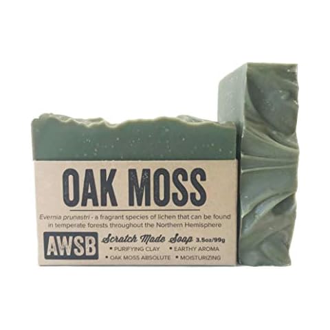 A Wild Soap Bar Oak Moss All Natural, Vegan, Organic Bar Soap with Oakmoss, Handmade Cover
