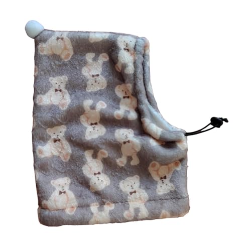 Benboo 犬の暖かい帽子、中程度から大きな犬の猫用の冬のペットの衣装、イヤマフの耳のカバー、寒い天気ウォーキングアウトドアの暖かい帽子, ヒグマ, L