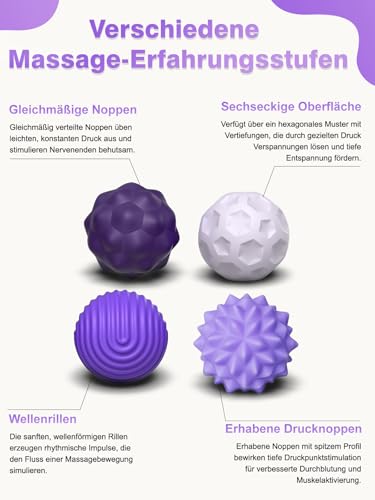 Willingood Silikon Magnetkugeln Fidget Toys, 8 Stück Magnetische Kugeln Sensorik Spielzeug, Tragbares Anti-Stress Spiel Ball, Stimming Sensory Toy für Kinder und Erwachsen (Lila)