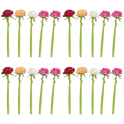 Stylo à bille silicone fleur STOBOK (lot de 20) pour l'école et la classe