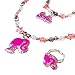 LUV HER Girls Jewelry Set - Dress up 3 Piece Toy Jewelry Box Set with Bead Necklace, Bracelet and Ring - Play Accessories - Ages 3+, No Gemstone
