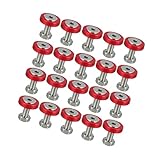 ACROPIX 20 Pcs Car Motorcycle Red M6 Fender Bumper Washer Bolt Nuts Kit Aluminum Alloy Engine Bay Fastener Car Parts