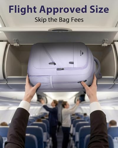 Image of MATEIN Extra Large Laptop Backpack for Women, 50 L TSA Carry On with Multiple Organized Pockets, Anti Theft Water Resistant Travel Laptop Backpack Fits 18.4 In Computer, Light Purple