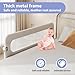 Toddler Bed Rail Guard for Baby - Toddlers Bed Rail for Queen Full King Twin Crib Bunk Size Bed Adjustable Heights & Foldable Portable Bedrail Extra Tall Child Safety Side Railing Guards for Kids(59