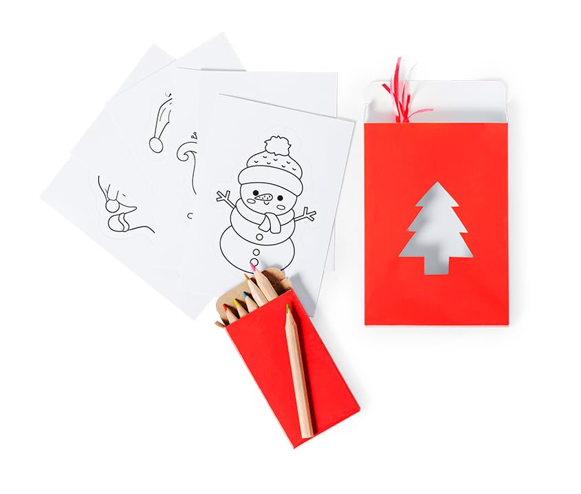 20er-Set bestehend aus 3 Holzstücken zum Ausmalen mit weihnachtlichen Motiven und 4 Farben, zum Aufhängen am Weihnachtsbaum.