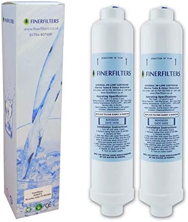 2 x Finerfilters Compatible Replacement Water Filters for Lamona HK1032 Fridge & Drinking Water Filter