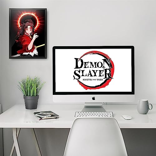 Image of MCSID RAZZ - Demon Slayer - Yoriichi Tsugukuni Design A4 Size Poster (With Frame) - Best Gift For Demon Slayer Fans /Best Artifacts To Your Home & Decor /For Anime Fandom