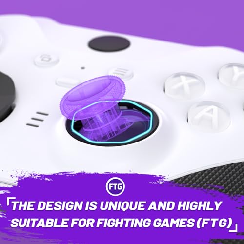 Image of Redesigned Replacement Octagonal Gated Sticks Accent Rings for Xbox Elite Series 2 Core, for Elite Series 2, for Xbox Elite, for eXtremeRate ASR Version Shell for Xbox Series X /S Controller - Black