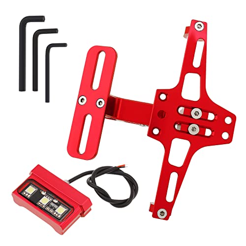 Motorcycle License Plate Bracket Adjustable Fender Eliminator w LED Light by Windance - Used condition - Image 2