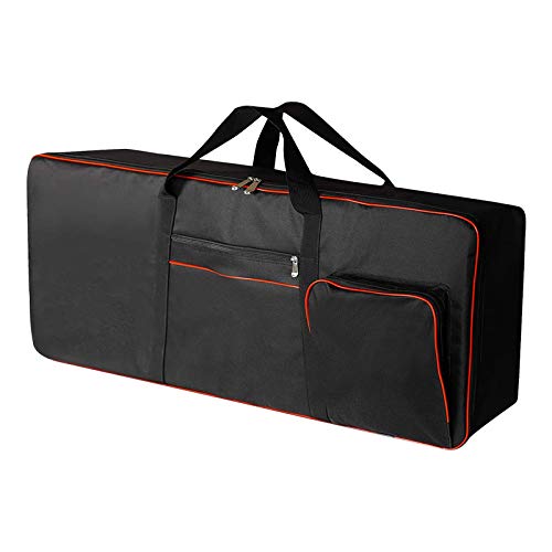 61 Key Keyboard Bags, Key Keyboard Case with 10mm Soft Padded, Key Keyboard Case Gig Bag,Electric Piano Keyboard Case with Portable Handle Shoulder Straps