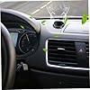 Car Air Freshener Round Aluminium Alloy Deodorant Solid Cologne Car Fragrance Rotary Opening Cambered Frosted Self-adhesive Car Aroma Diffuser Car #1