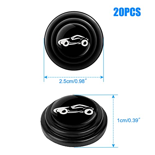 20Pcs Car Door Shock Absorber Anti-Collision Gasket,Universal Car Door Protection Sticker,Pvc Car Door Side Shock Absorbing Protection Stickers,Shock-Absorbing Door Sticker Auto Soundproof Crash Pad #TOP7