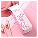 Schreibwaren LMH Cartoon Rosa Panther Milch Flasche Bleistiftkoffer Nette Stift Tasche Box Schreibwaren Beutel Geschenk für Mädchen Material Schulbedarf Spender (Color : Cha yao)