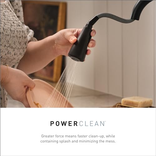 Image of Moen Adler Touchless Spot Resist Stainless Kitchen Pulldown Faucet, 87233EWSRS + Moen Spot Resist Stainless Kitchen Soap Dispenser, 3942SRS