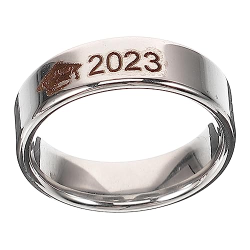 LIGIGWASH Anillo De Graduación Unisex Diseño Elegante Joyería Delicada Para Fiestas y Celebraciones Académicas