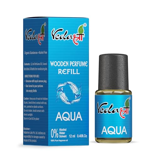 Image of VEDASHREE Car Perfume Refill For Wooden Dashboard-Refreshing & Long-Lasting Oil-Car Air Freshener Refill- Car Perfume Refill-Luxury Aqua Fragrance-12Ml
