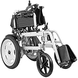 Uargd Electric Wheelchair for Adults and Seniors, 265 lbs Capacity, 17.5in Wide Lightweight Foldable Motorized Chair, Up to 12.5 Miles Range, All-Terrain Design with Adjustable Backrest