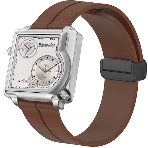 Buy DOUBLERUN Date Display & Dual Time Silicone Analog_34050 at Amazon.in - Image 3