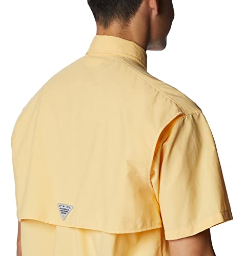 Columbia Men's Standard Bahama Ii Upf 30 Short Sleeve Pfg Fishing Shirt, Cocoa Butter, Large #TOP4