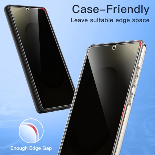 Image of JETech Privacy Screen Protector Guard for Samsung Galaxy S25 Ultra 5G, Anti-Spy Flexible TPU Film, Fingerprint Unlock Compatible, 2-Pack